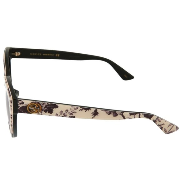 Gucci Cat Eye Floral Design Sunglasses